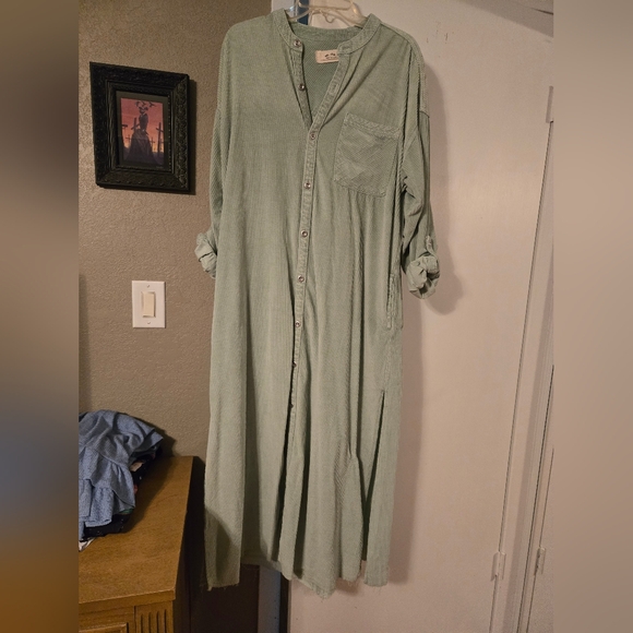 FP Cord Market Duster Dress - Picture 3 of 8